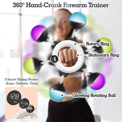 360° Hand-Crank Forearm Trainer