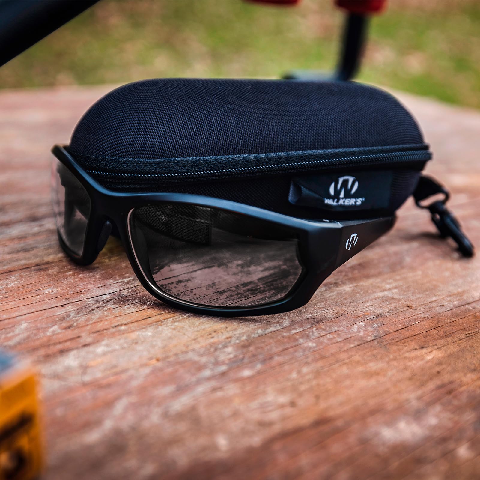Walker's Carbine Full-Frame Shooting Glasses with Case (Clear)