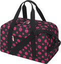 Apenze Small Gym Bag - 14-Inch Lightweight Mini Duffel for Travel & Sports | Polka Dot Pink