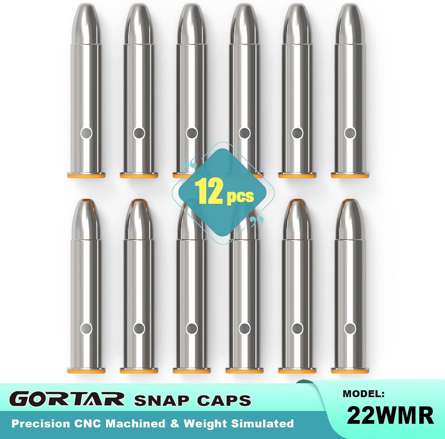 Snap Caps | Training Dummy Rounds for Safe Loading & Firing - Realistic Weight