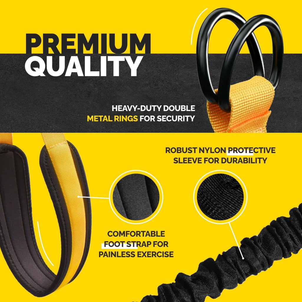Skiennix Pull Up Assistance Bands - Heavy Duty Adjustable Strap & Foot Rest - Stackable Resistance Set for Strength Training