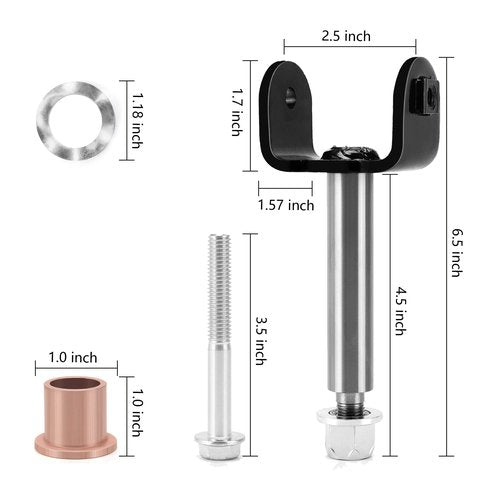 10L0L Golf Cart Front End King Pin Repair Kit for Club Car Precedent G&E 2004-up OEM# 103638601 102287201 102288201(Pack of 2)