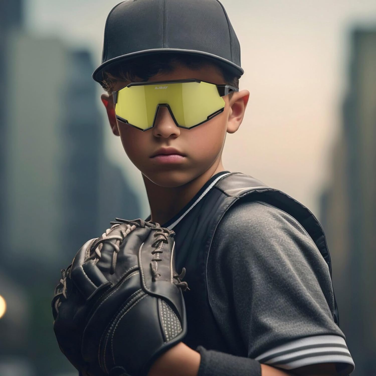 Polarized Kids Sunglasses - Ultra-Light TR90 Frame | UV400 Youth Baseball Cycling Glasses