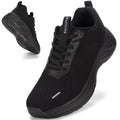 Rollstep Wide Toe Box Shoes Women Sneakers Extra Wide Width Arch Support Non-Slip Tennis Athletic Ultralight Running Shoes for Women Walking Diabetic Plantar Fasciitis Footwear All Black 40