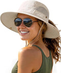 FURTALK Women's Sun Hat - Wide Brim with Ponytail Hole | UPF 80+ Outdoor Protection, Foldable Design