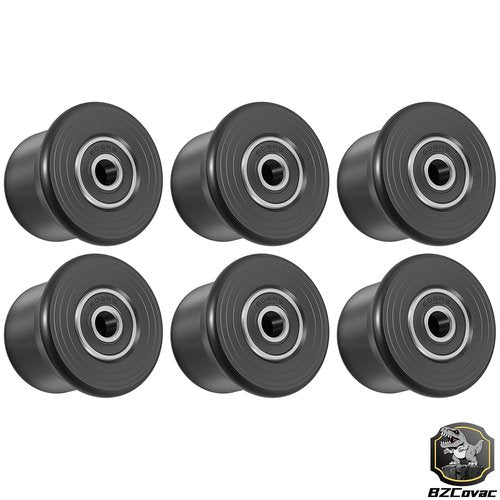 6-Pack Rolling Seat Trolley Wheels, Sliding Bracket Rollers for Bowflex Sport - Compatible with Blaze, PR1000, Ultimate 2, Classic, Elite, Motivator 2, Conquest, Schwinn Comp, and Revolution