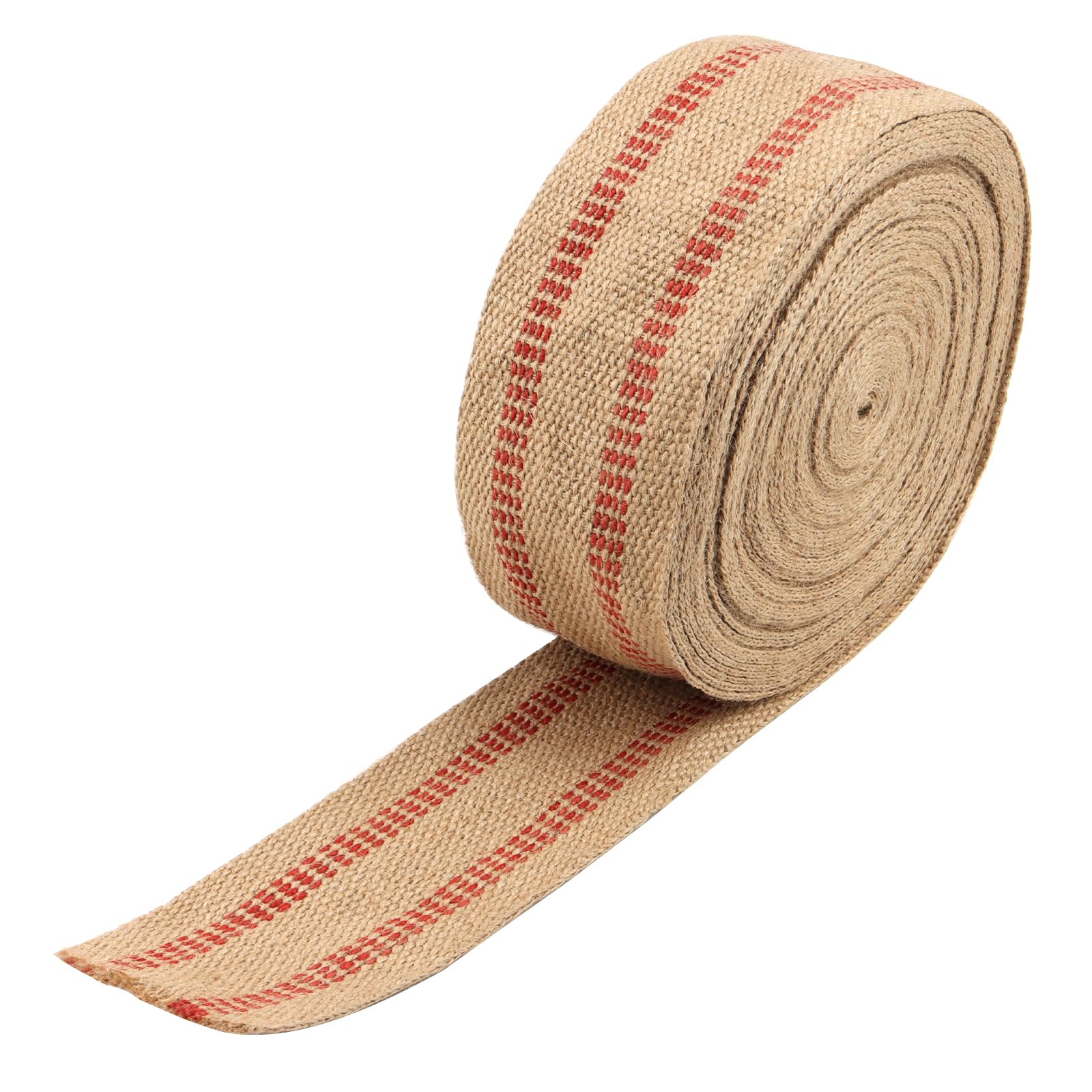 ZOENHOU 22 Yards 3.5 Inch Upholstery Jute Webbing, Wide Craft Jute Webbing Tape, Natural Chair Webbings for Outdoor Furniture, DIY Projects, Rustic Decorations
