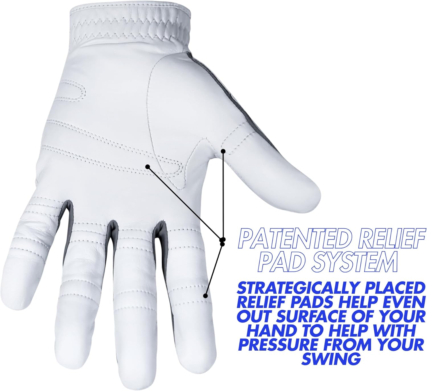 Bionic Golf Glove - Men's Performance Grip Pro - Premium Leather for Enhanced Comfort & Control