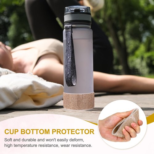 PATIKIL Glitter Silicone Boot, Diamond Water Bottle Protective Boot Shining Anti Slip Cup Sleeve Accessories for Stanley Tumbler 20-40OZ with 2.8" Bottom, Gold