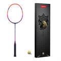 vicleo Kawasaki Professional Badminton Racket 35lbs High Tension 5U Ultra-Light 40T High Modulus Graphite Attack Type Lightweight Racket NEZHA 35(Orange), Standard, Green