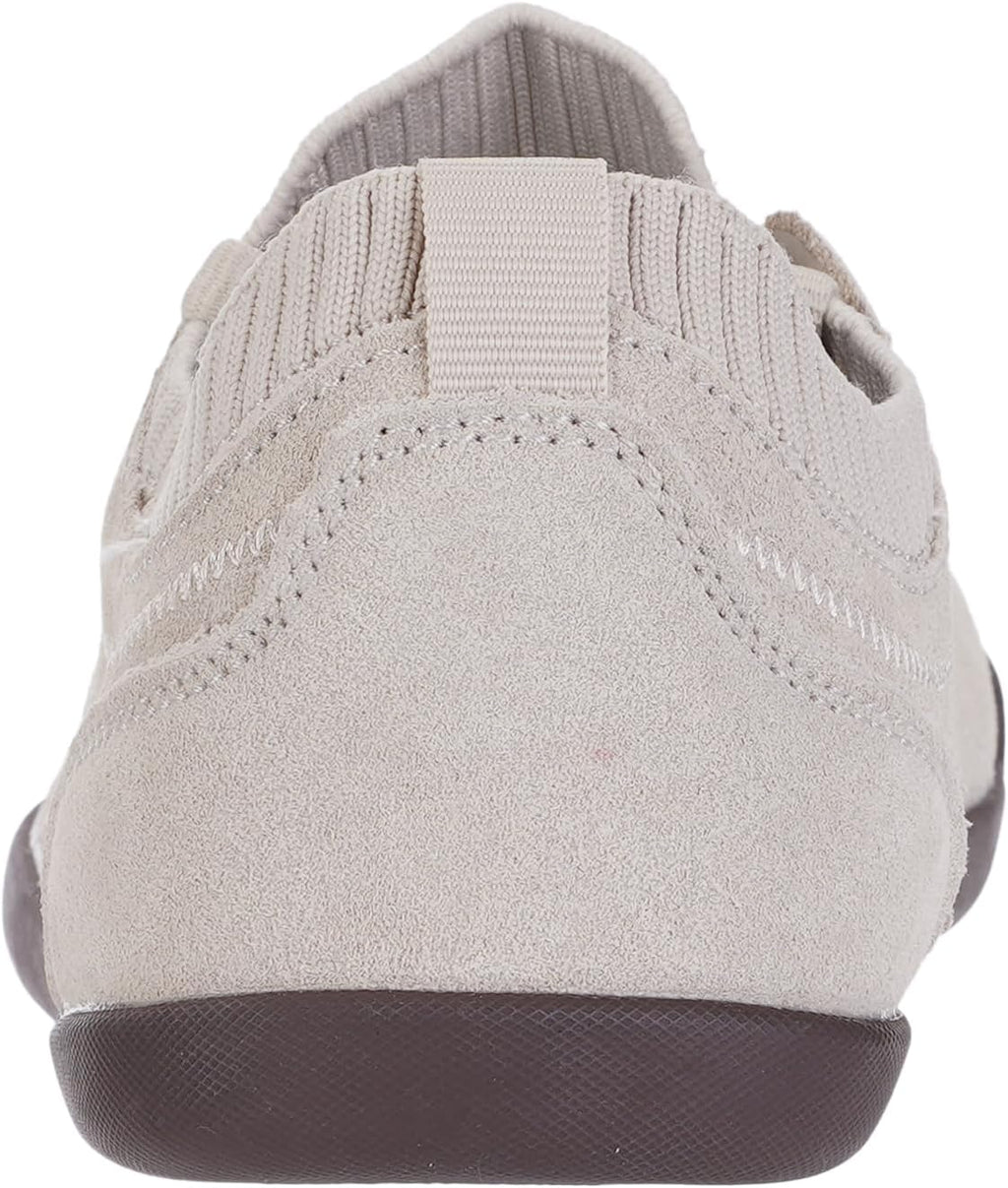 WHITIN Women's Barefoot Walking Sneakers - Suede Slip-On Design with Wide Toe Box