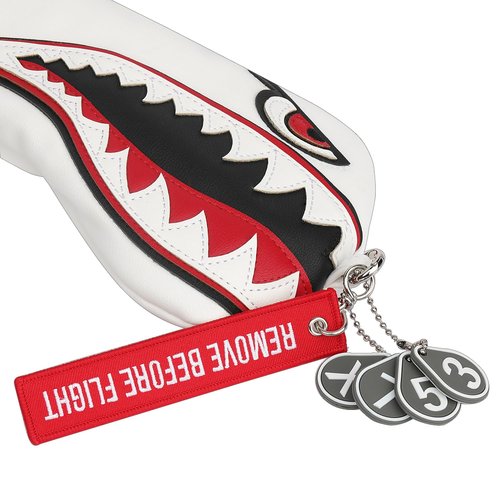 New Flying Tiger Warshark Golf Head Cover for Golf Head Club Available for Driver/Fairway/Hybird Club (One Set(1Dr+1Fa+1Hy))