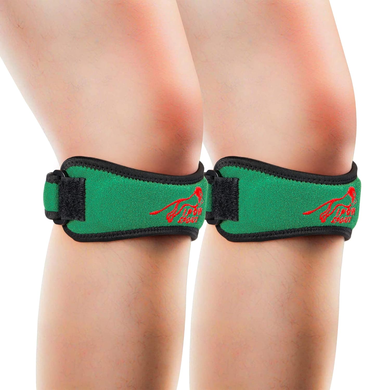 Skiennix Knee Strap - Adjustable Support for Pain Relief | Green Color