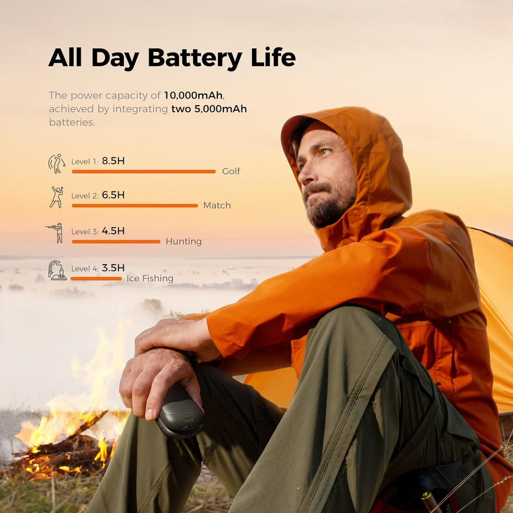 OCOOPA AI Smart Magnetic Hand Warmers - Rechargeable 2 Pack with 10000mAh Battery | 4 Heat Levels, Max 136°F