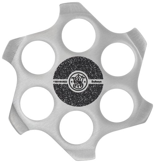 Smith & Wesson Cylinder 4 Pack with Stainless Steel finish and Nylon Sheath for Competiton and Recreation