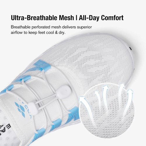 Aleader Women's Slip-On Water Shoes - Breathable Mesh Design for Comfort & Quick Drying | Lightweight