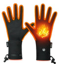 Heated Glove Liners for Men Women, Rechargeable Battery Electric Heated Gloves, Winter Warm Glove Liners for Arthritis Raynaud (Black, M)