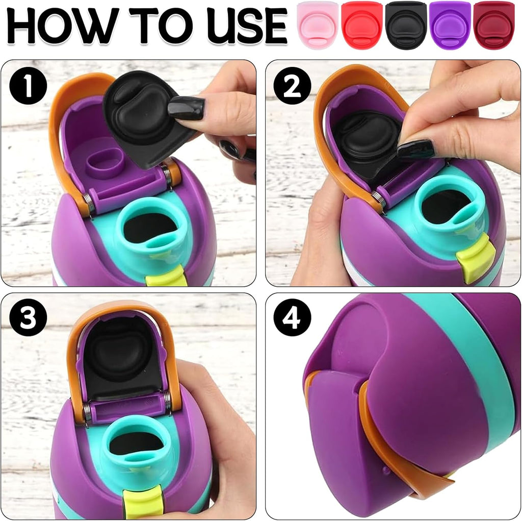 Owala | 5-Pack Replacement Rubber Stopper Seals - Silicone Lid Caps for 16oz to 40oz Water Bottles