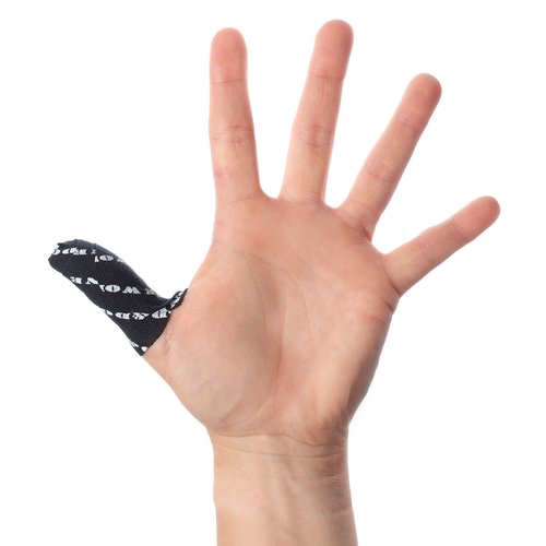 WOD&DONE Premium Pre-Cut 3 Rolls of 32pcs 6in x 2in Strips Athletic Thumb Protection Tape for Functional Fitness Hook Grip Olympic Weightlifting (Black, 3Rolls)