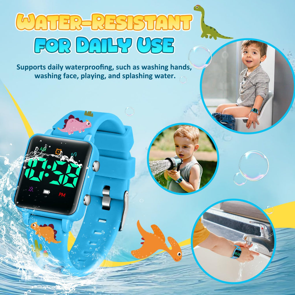 Timever Potty Training Watch for Kids 2-9, Upgraded Magnetic Charging Reminder Toddler Watch with Music/Vibration/Colorful Lights Countdown, Cute Silicone Strap Waterproof Digital Watch for Boys Girls