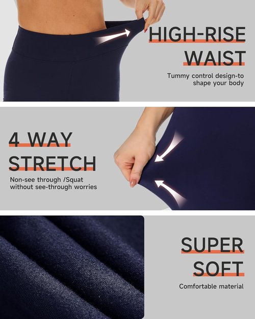 GAYHAY High Waisted Biker Shorts for Women - Soft Black Spandex for Workout, Yoga & Dance | 8"/5"/3" Sizes