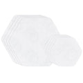 GEAR AID Tenacious Tape Hex – 2.5” & 1.5” Repair Patches (8 Patches: Four 2.5” & Four 1.5”, Clear) – Peel-and-Stick Outdoor Nylon Fabric to Fix Holes and Burns in Down Jackets, Rain Gear and Tents