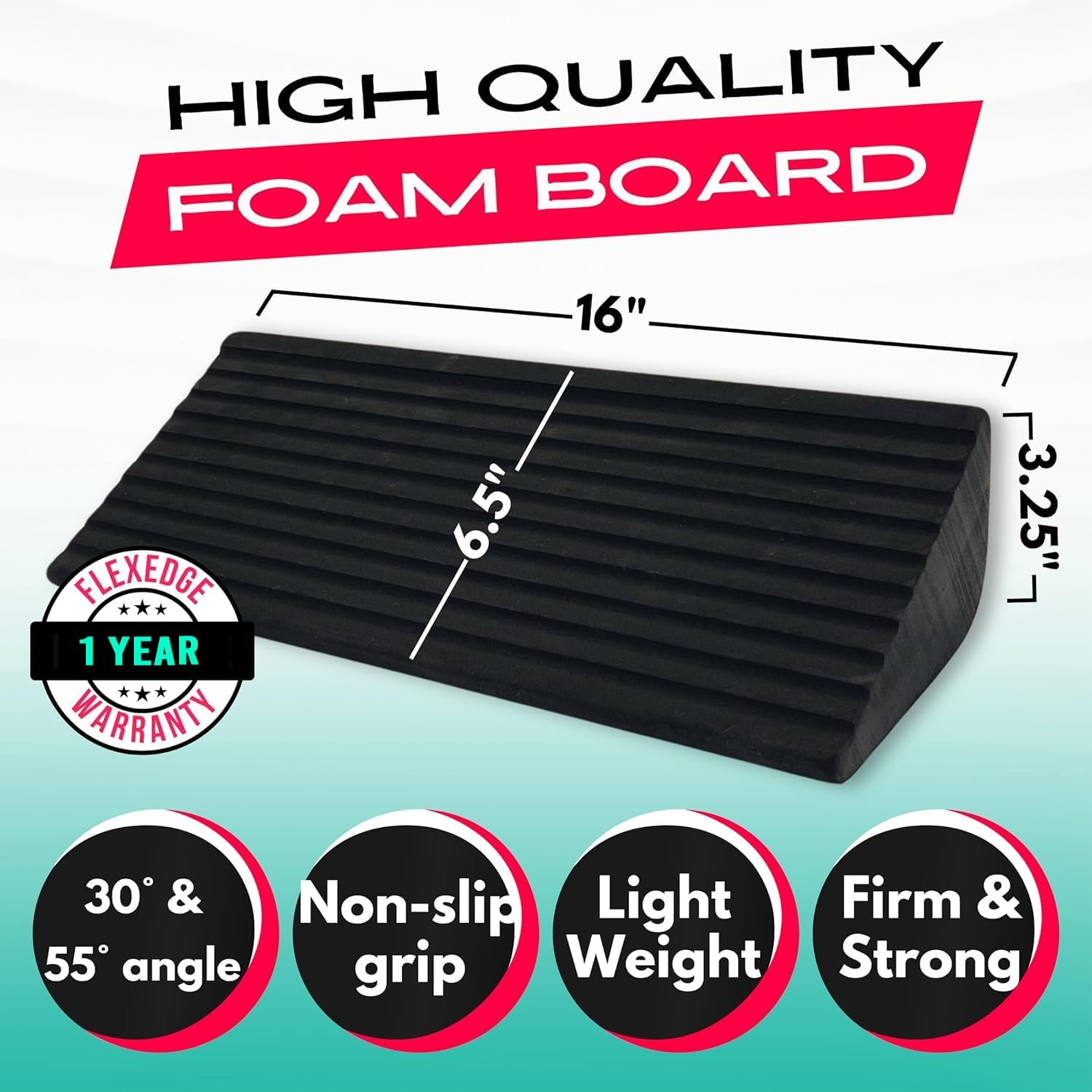 Skiennix Slant Board for Calf Stretching - Balance Board for Plantar Fasciitis & Achilles Tendonitis Relief