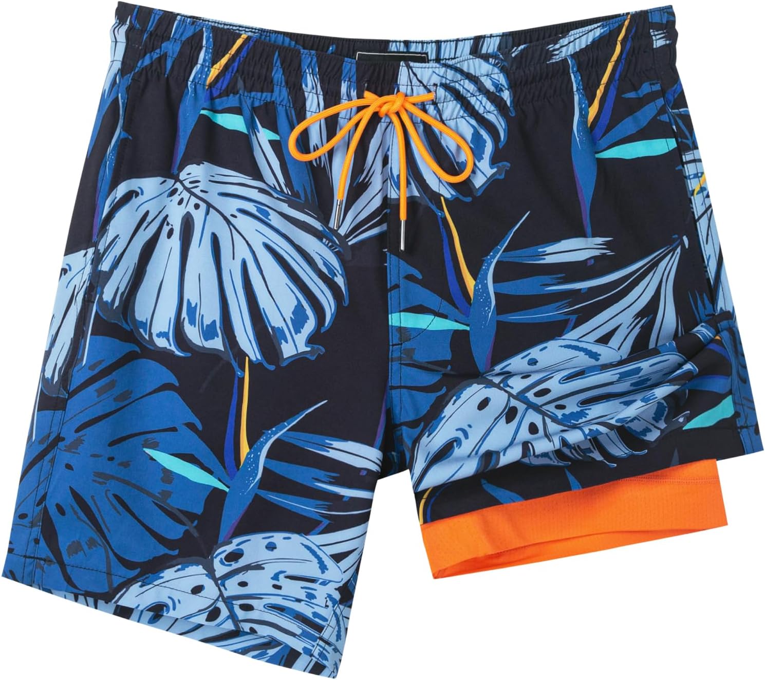 SURF CUZ Men's Swim Trunks - Quick-Dry 7" Swim Shorts with Compression Liner | Stretchy & Comfortable