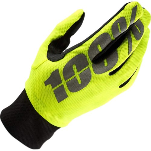 100% Speedlab (10011-004-11) "HYDROMATIC Waterproof Glove Neon Yellow - Medium