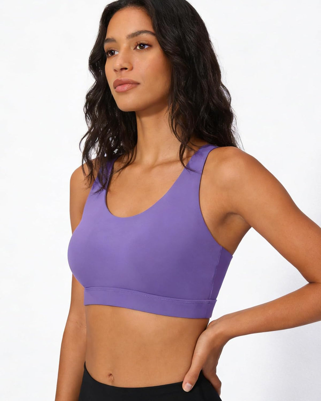 Skiennix High Impact Sports Bra - Padded Racerback Running & Yoga Crop Tank Top for Women