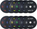 CAP Olympic Bumper Plate Weight Set - 2-Inch | 100-370 lbs | Available in Multiple Colors | Optional Storage Rack