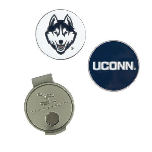 Team Effort Connecticut Huskies Hat Clip & 2 Ball Markers