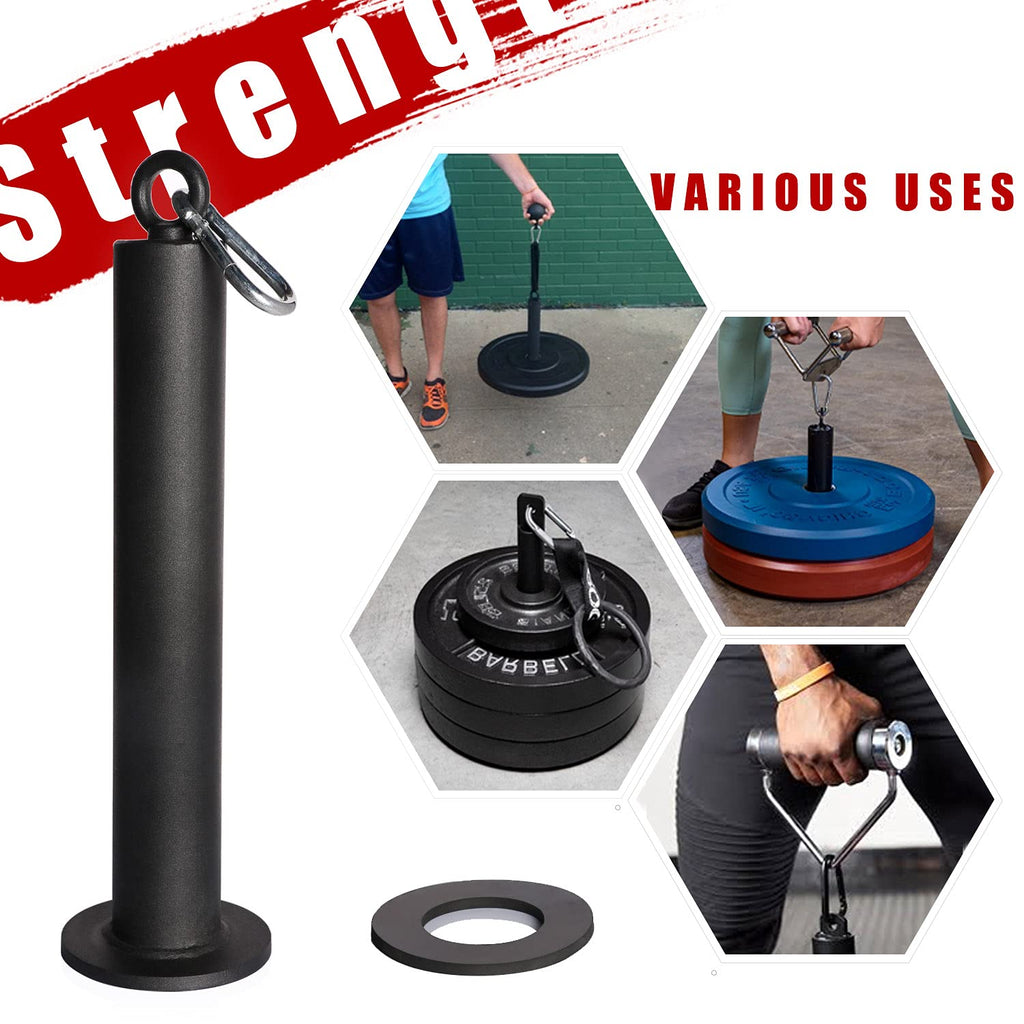 SYL Fitness Loading Pin for 2 inch Olympic Weight Plates with Carabiner