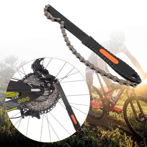 Oumers Bike Cassette Removal Tool, Bicycle Chain Whip and 2 in 1 Freewheel Remover, Wrench Sprocket Puller Remover Kit Lockring Removal Tool Bike Repair Tool for 5-12 Speed Cassette