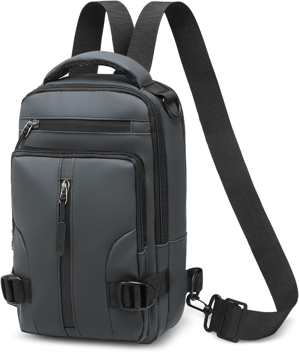 Skiennix Anti-Theft Crossbody Backpack - Lightweight Convertible Sling Bag for 9.7-Inch Tablets | Grey