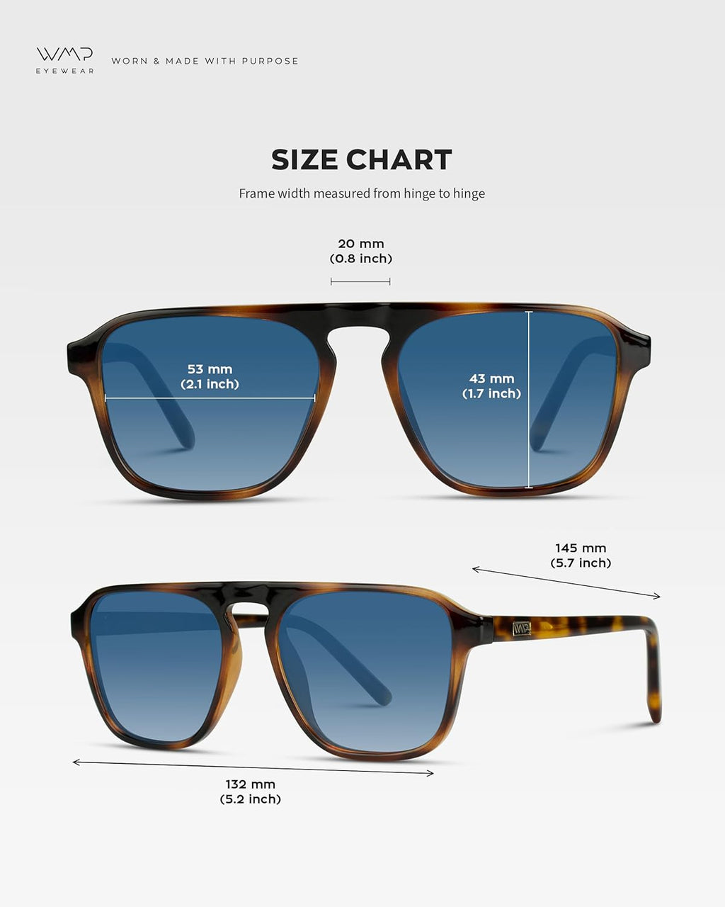 WearMe Pro Polarized Aviator Sunglasses - Modern One-Bridge Design for Men | Stylish & Durable