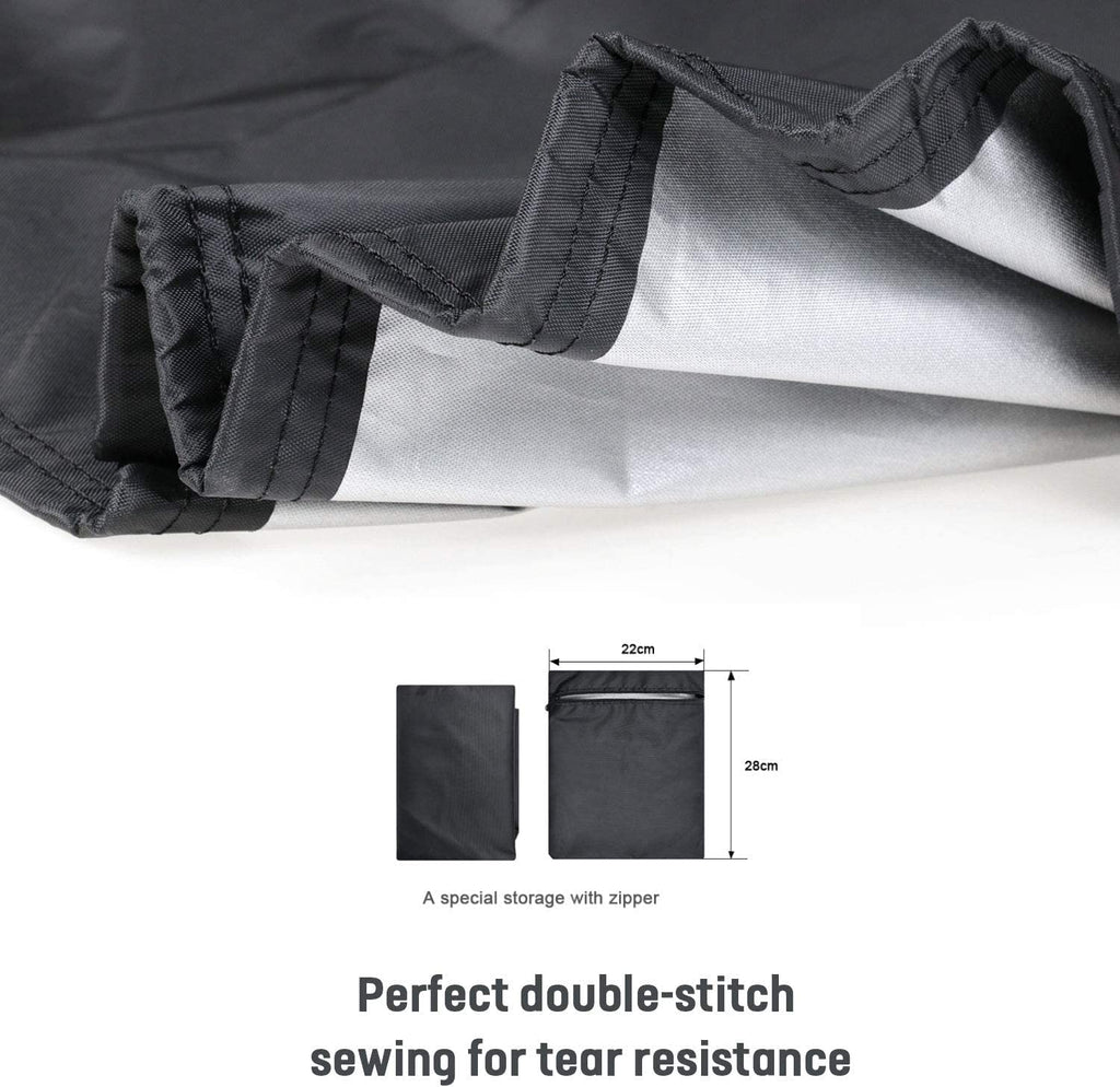 POMER Treadmill Covers, Dustproof Waterproof Non-Folding Running Machine Protective Cover with Zipper - Ideal for Indoor Outdoor Home Treadmill Use (Size L: 85x38x75 inch)