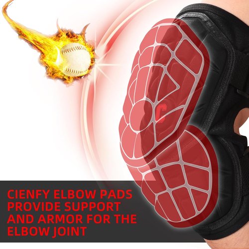 Cienfy Elbow Guards - Durable Batter's Forearm Pads for Baseball & Softball | Youth & Adult Sizes