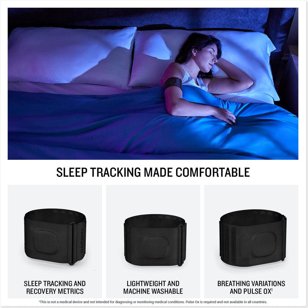 Garmin Index Sleep Monitor, Smart Sleep Band with Advanced Sleep Tracking and Recovery Metrics, L-XL