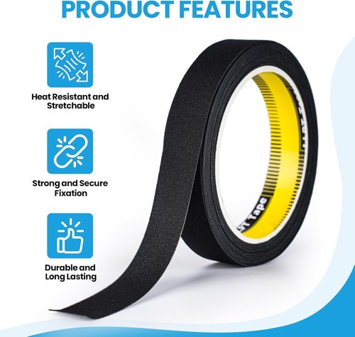 LLPT Wetsuit Repair Tape - Iron-On Seam Sealing Patch for Neoprene | Waterproof 1.6” x 16.5 Ft - Black