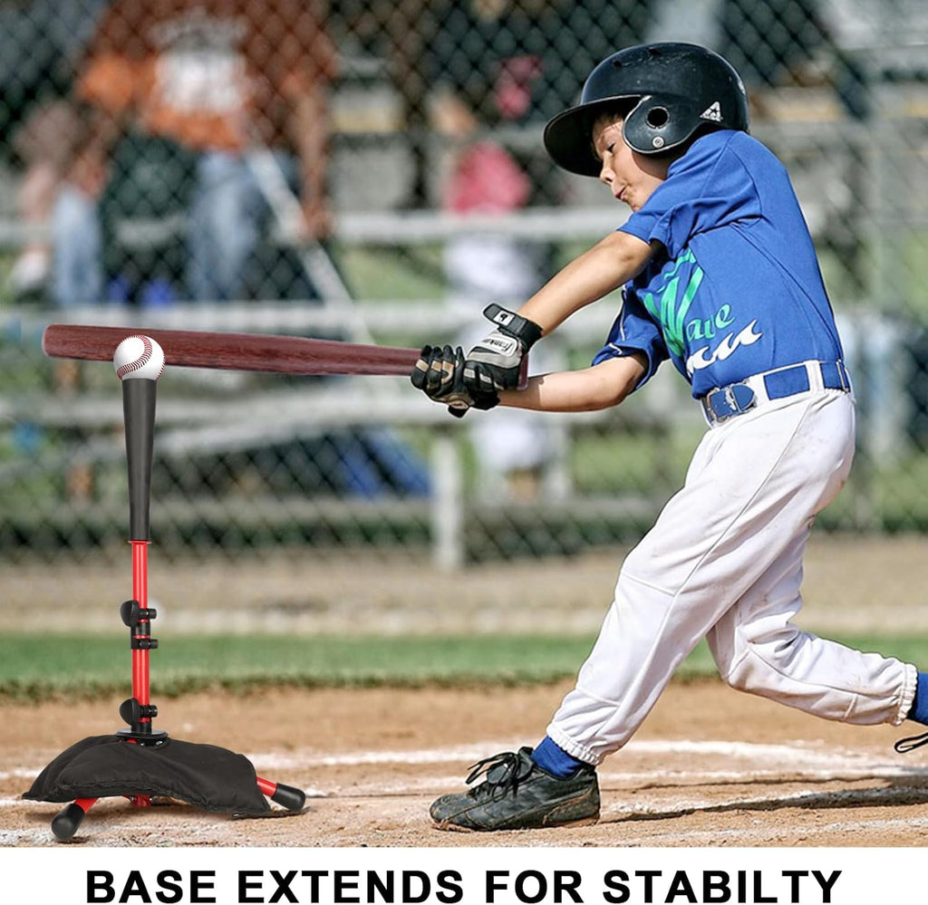 Skiennix Baseball Tee for Kids - Adjustable Height Batting & Softball Tee | Perfect for Teeball & Youth Hitting
