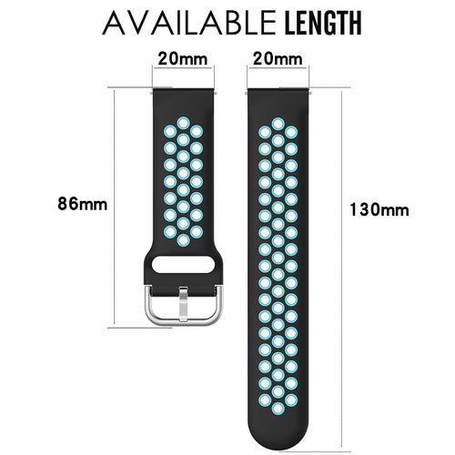 QGHXO Breathable Band for Amazfit GTS 4/4 Mini/3/2/2e/ GTR Mini/GTR 42mm/Active, Soft Silicone Band Replacement for Amazfit Bip 3/3 Pro/U Pro/S lite/Lite/S/U