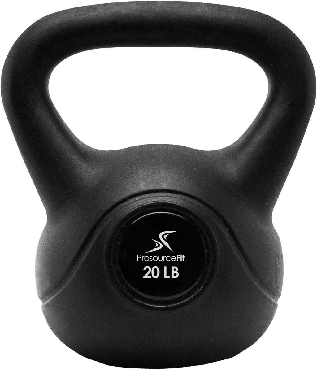 ProsourceFit Vinyl Kettlebell - Durable Weights for Strength Training | Available in 10-35 lbs
