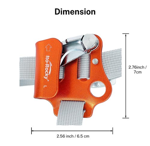 Ito Rocky Foot Ascender - Rope Climbing Equipment for SRT Climbing & Tree Arborist Climbing Equipment