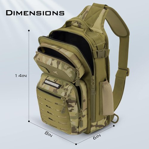 KastKing BlowBak Tactical Sling Tackle Bag - Lightweight Fishing Backpack for Gear Storage | Perfect Gift for Men