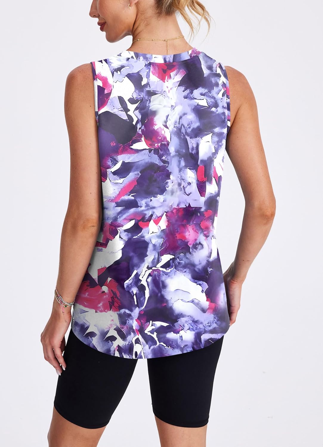 Skiennix Women's Workout Tank Top - Lightweight Sleeveless Athletic Shirt for Running & Yoga