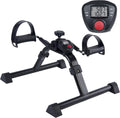 Vaunn Under Desk Bike Pedal Exerciser - LCD Display Mini Cycle for Arm & Leg Workout | Folding Desk Fitness Equipment