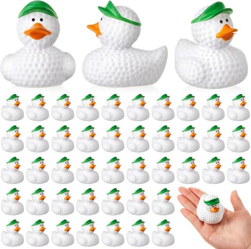 Deekin Rubber Ducks - 2 Inch Bulk Sport Party Favors | Perfect for Team Events & Birthday Celebrations (12 Pcs, Golf)