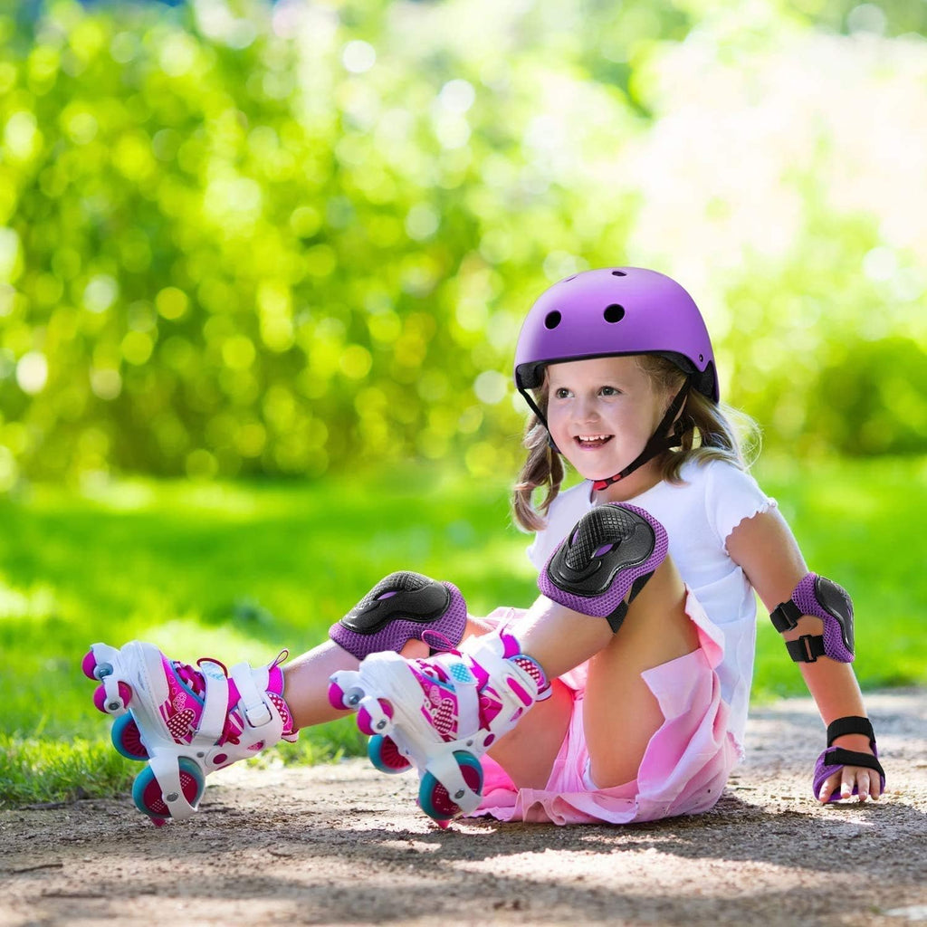 Skiennix Adjustable Toddler Bike Helmet - Color Gradient Design for Ages 2-14 | Multi-Sport Safety Gear