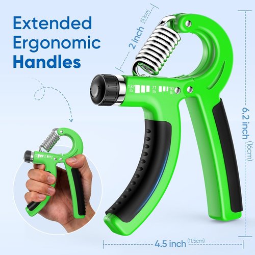 FitBeast Grip Strength Trainer - Adjustable Hand Grip Strengthener for Athletes & Rehab | 10-132 lbs Resistance